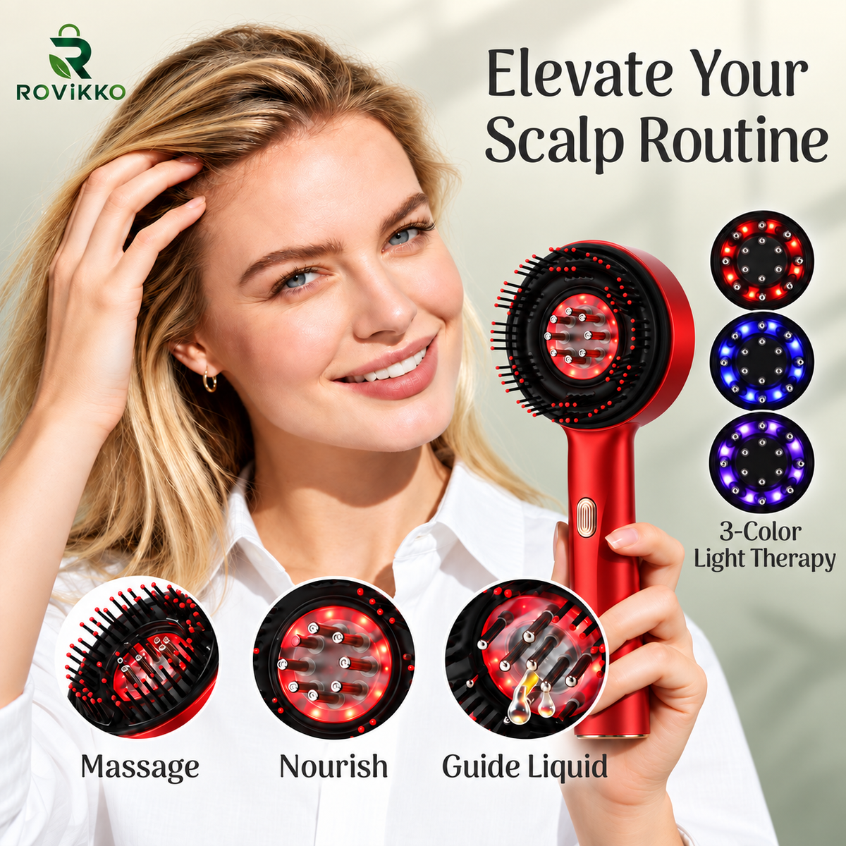 Rovikko™ Red Light Scalp Massager