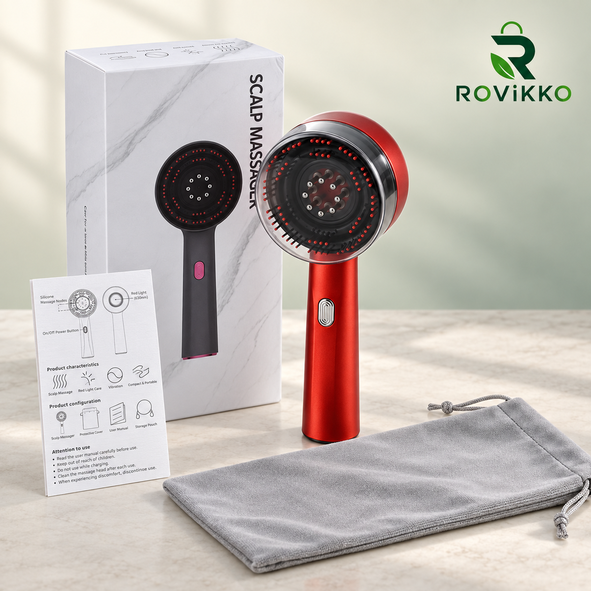 Rovikko™ Red Light Scalp Massager